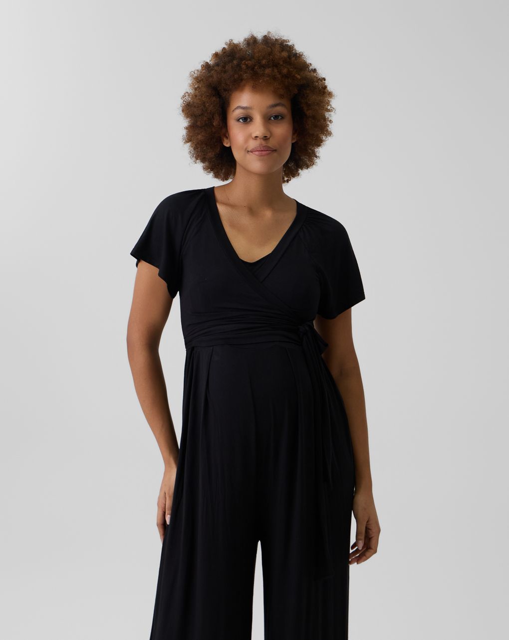 γυναικεία ολόσωμη φόρμα εγκυμοσύνης/θηλασμού μαύρη - Prénatal