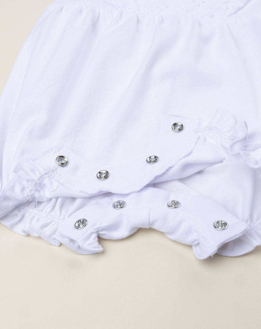 βρεφικό φορμάκι elegant λευκό δαντέλα sangallo για κορίτσι - Prénatal