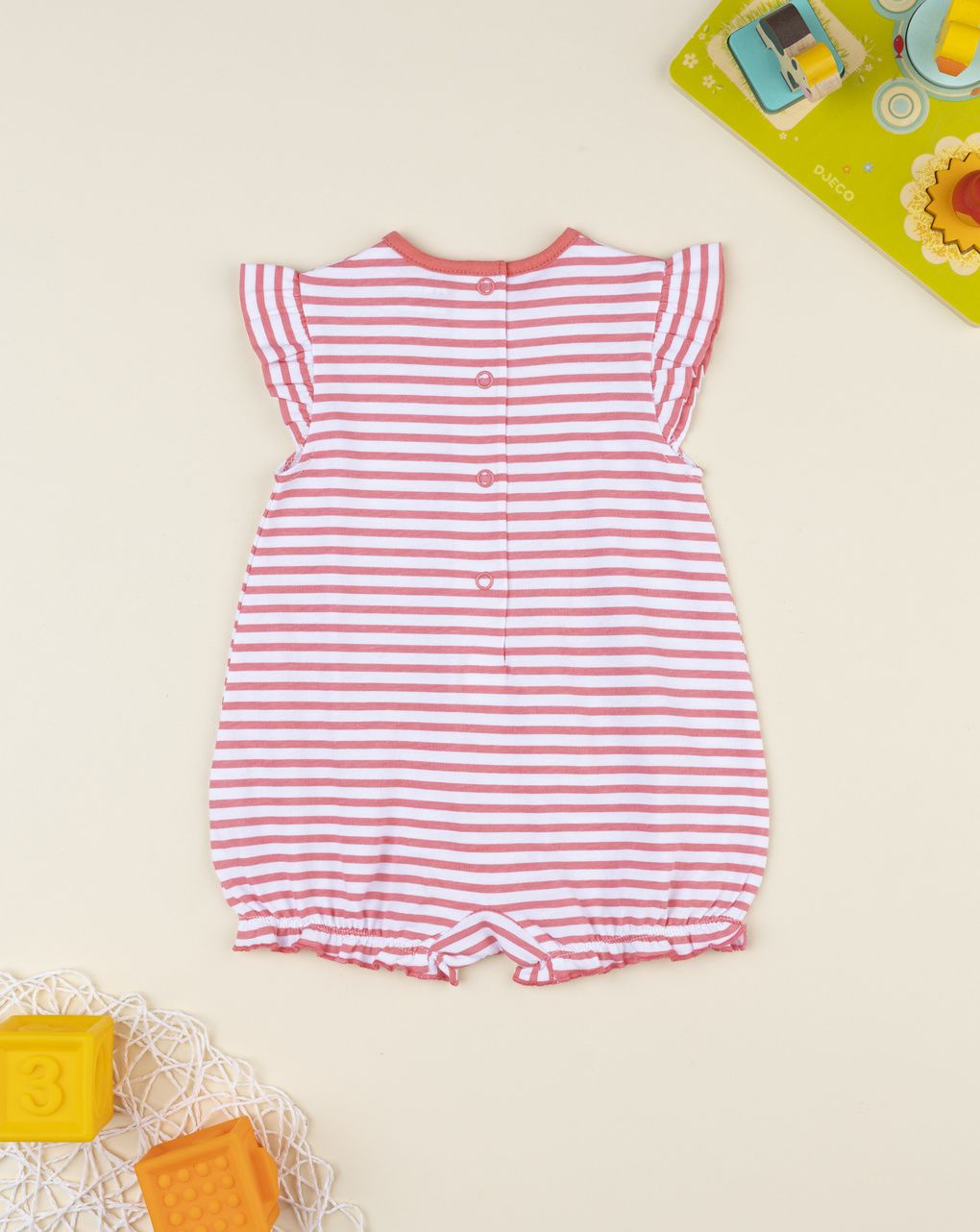 βρεφικό φορμάκι ριγέ με κερασάκια για κορίτσι - Prénatal