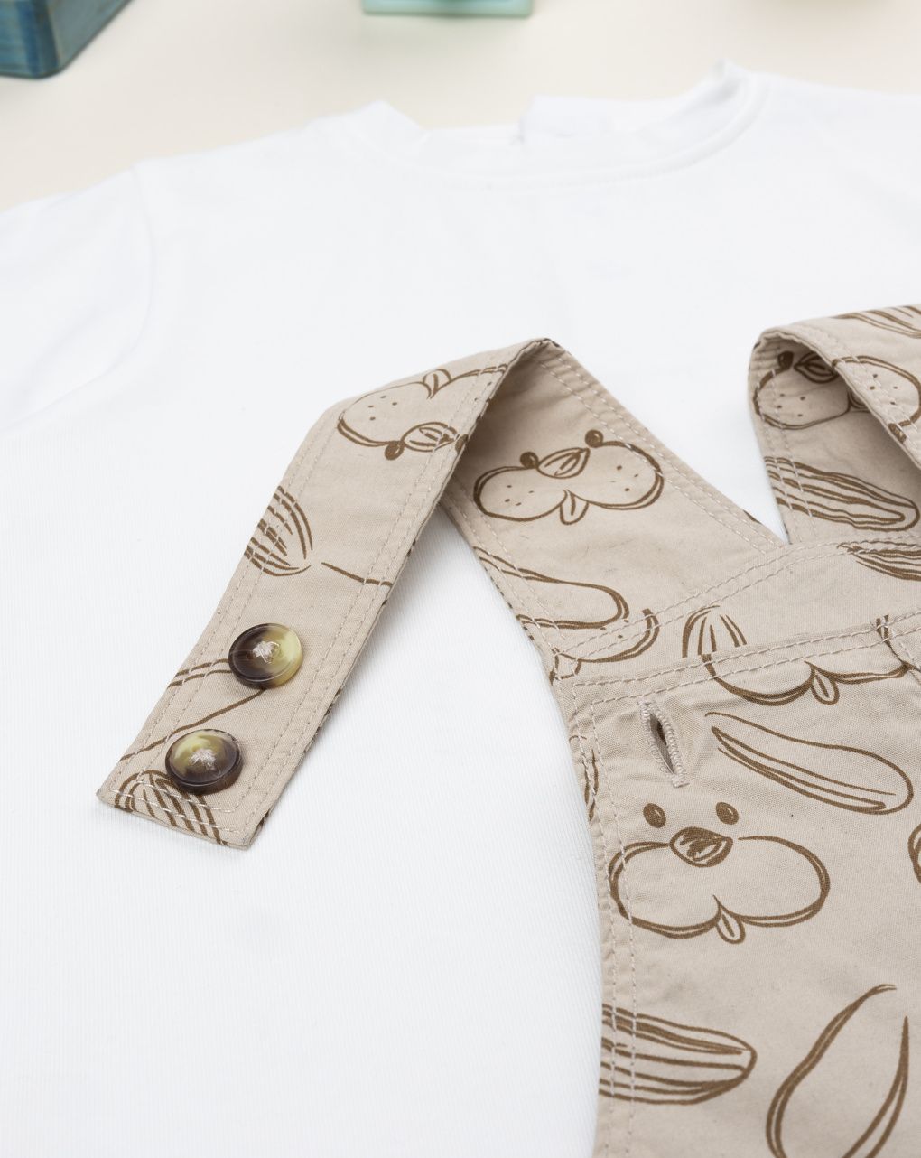 βρεφικό σετ t-shirt και σαλοπέτα με σκυλάκια για αγόρι - Prénatal