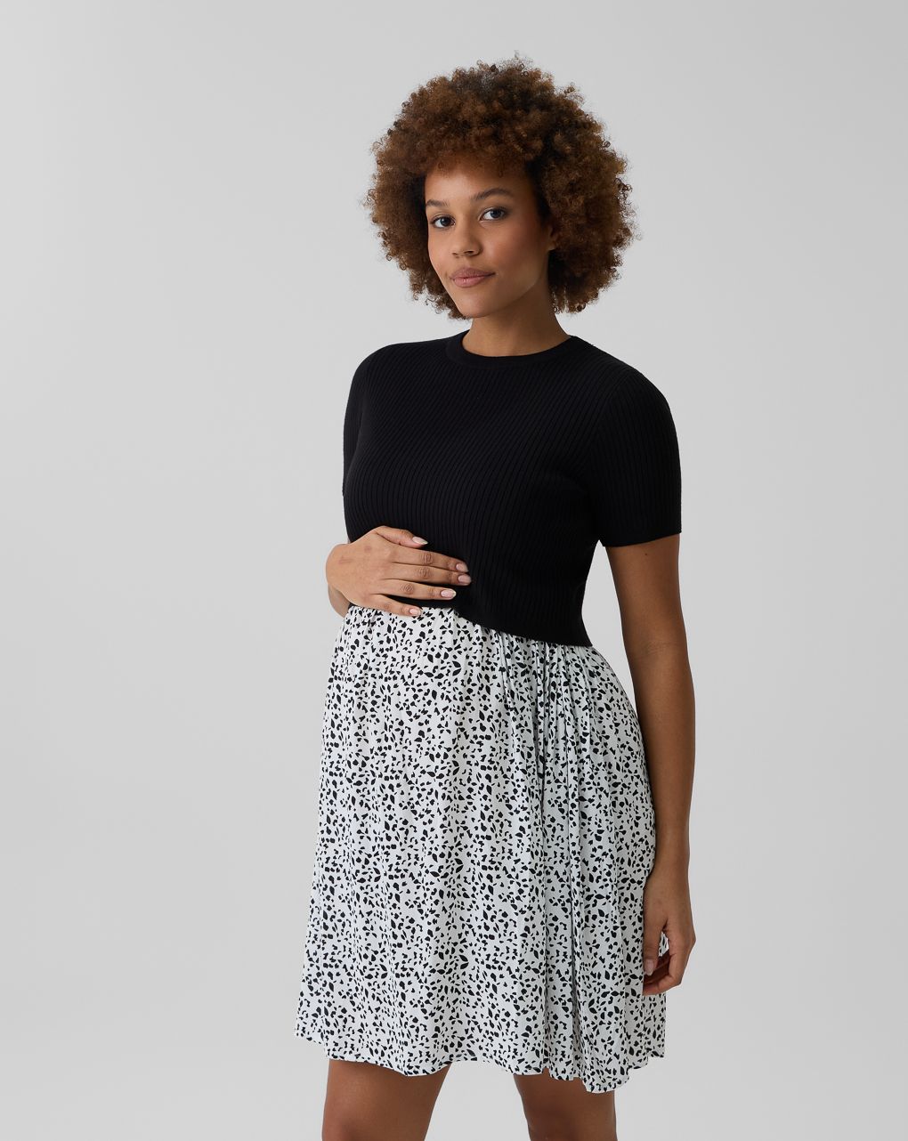 γυναικείο φόρεμα εγκυμοσύνης/θηλασμού animal print - Prénatal