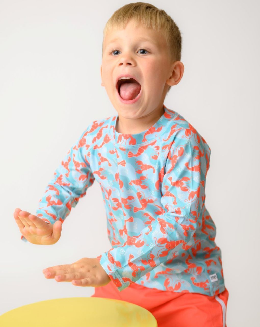 Zoocchini σετ uv μαγιό πάνα, bucket καπέλο και μπλούζα lobster zoo16023 - Zoocchini