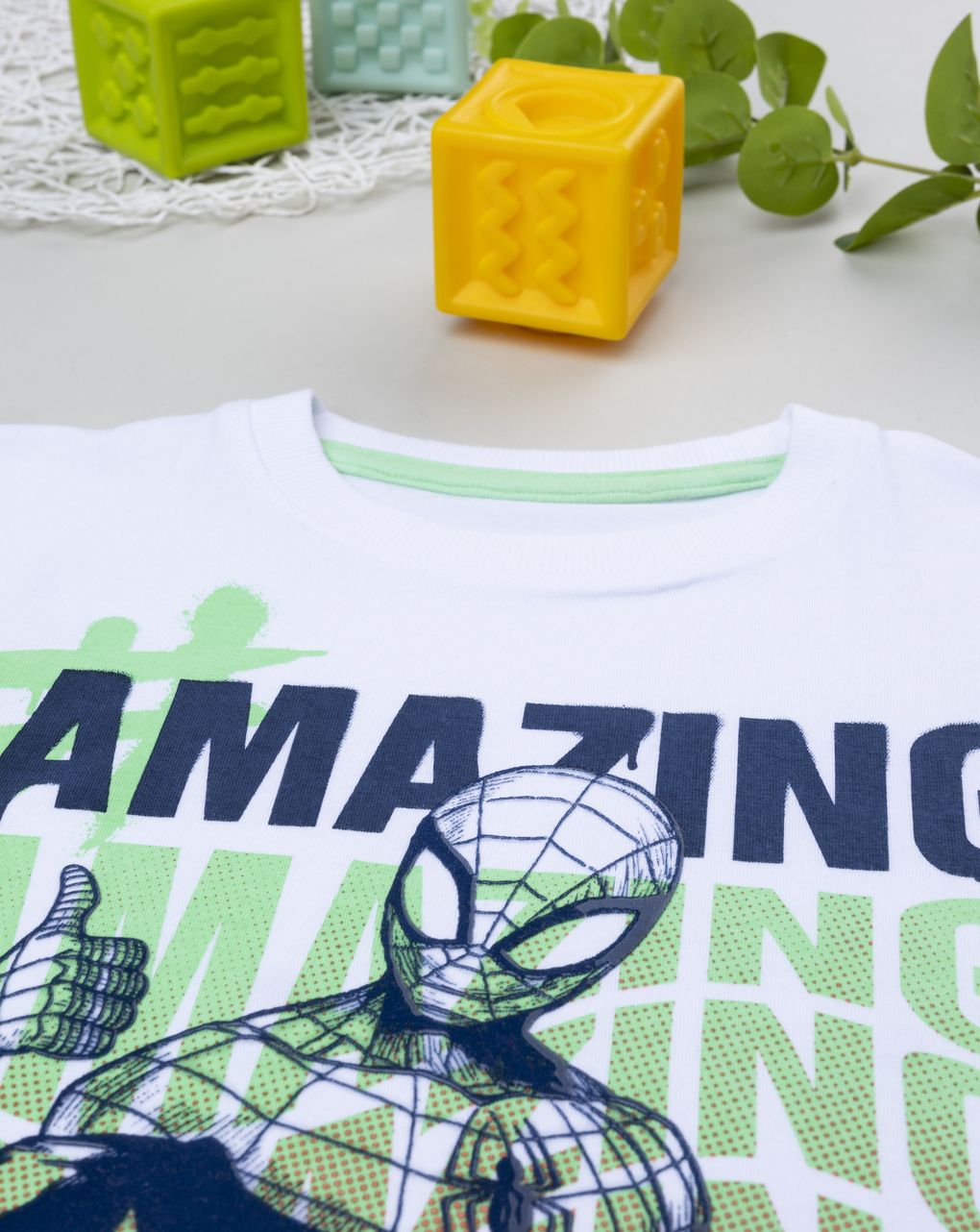 παιδικό t-shirt λευκό spiderman για αγόρι - Prénatal