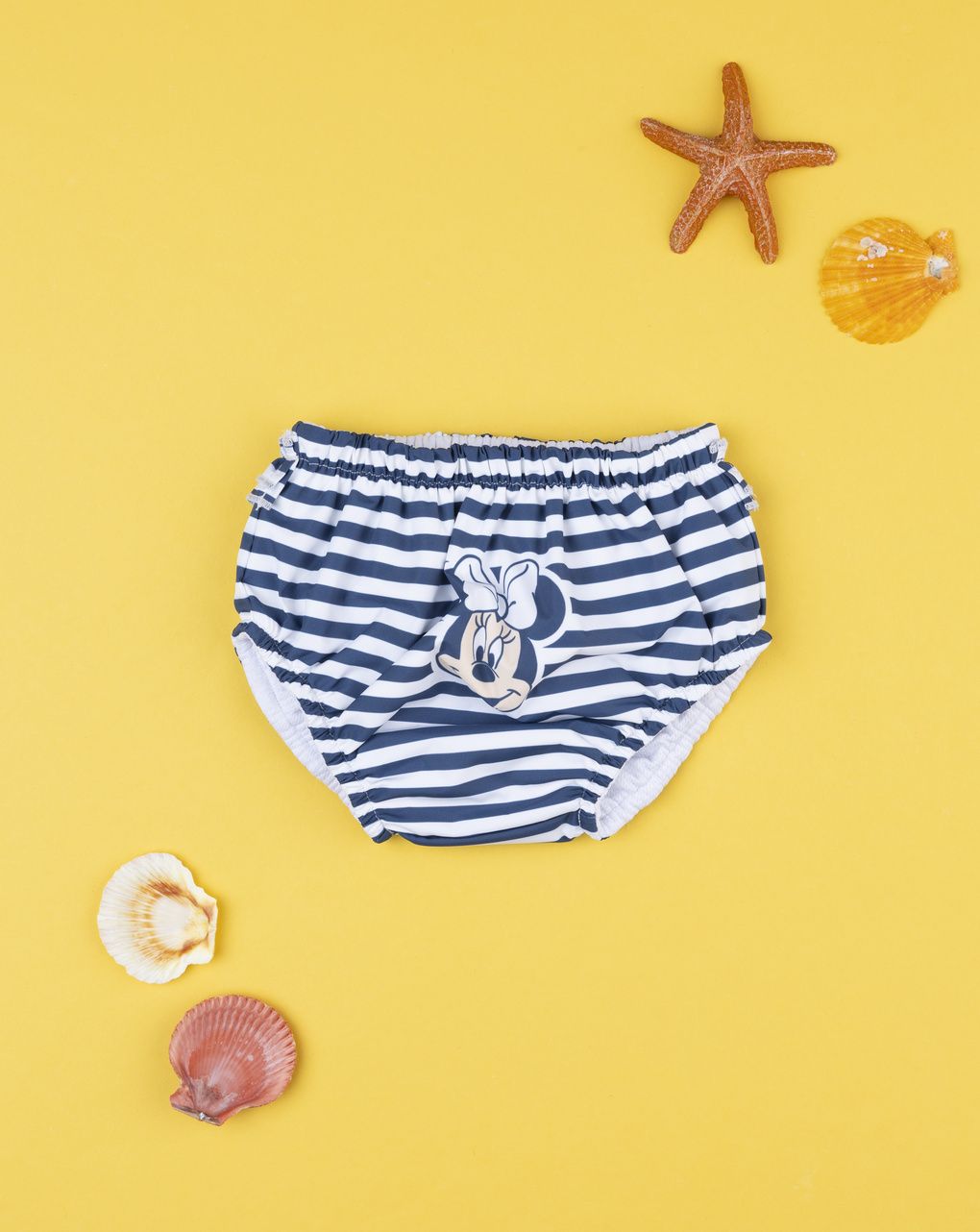 βρεφικό μαγιό πάνα ριγέ μπλε/λευκό minnie για κορίτσι - Prénatal