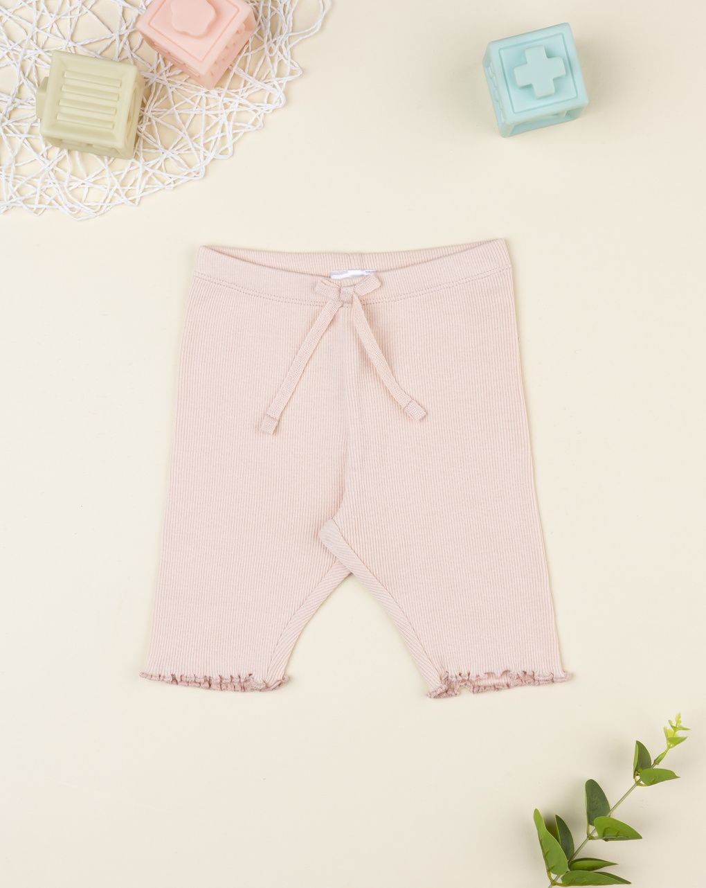 βρεφικό κολάν ροζ με φιογκάκι για κορίτσι