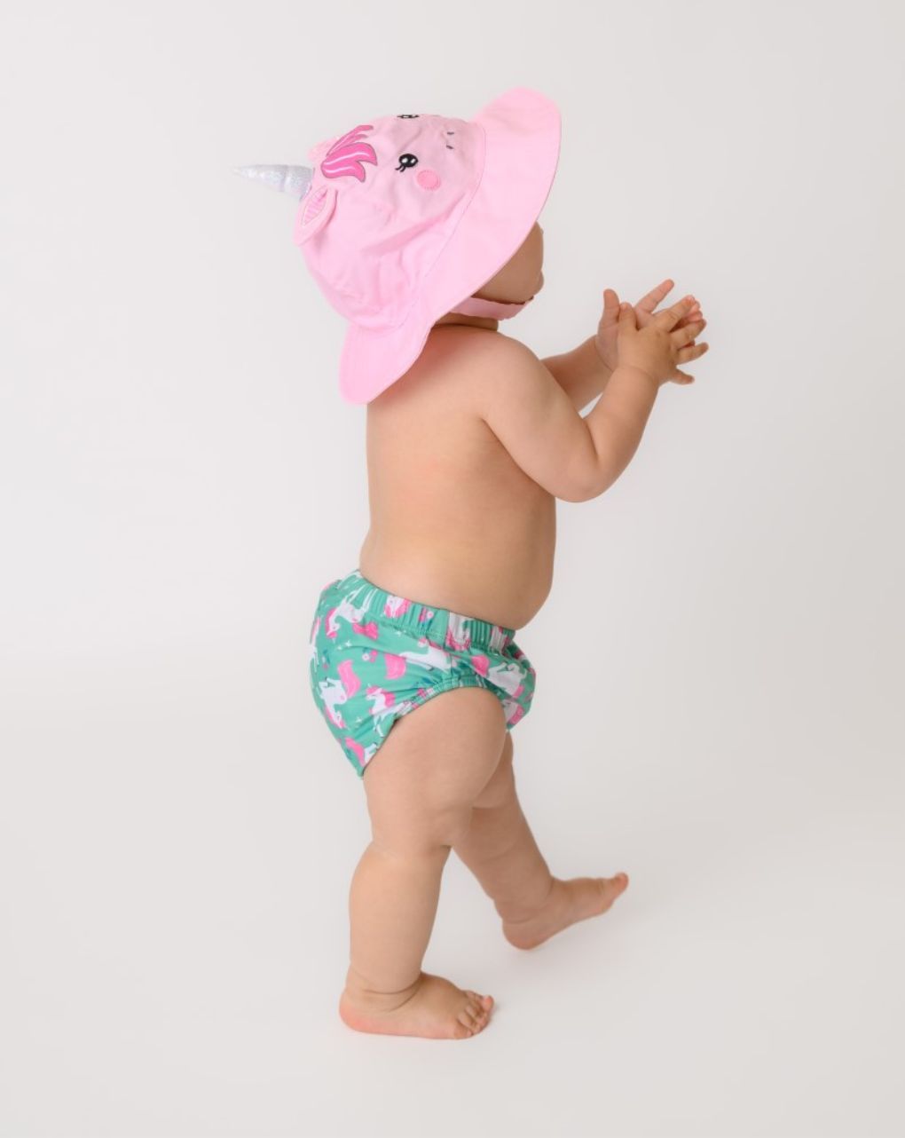 Zoocchini σετ μαγιό και καπέλο upf50+ unity the unicorn 6-24 μηνών zoo12023 - Zoocchini