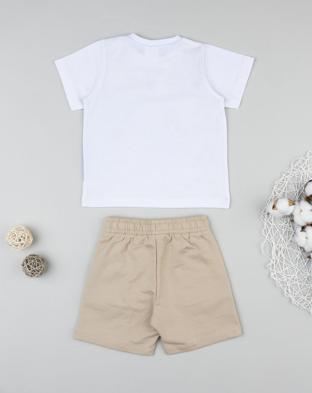 βρεφικό σετ t-shirt και σορτσάκι dino για αγόρι - Prénatal