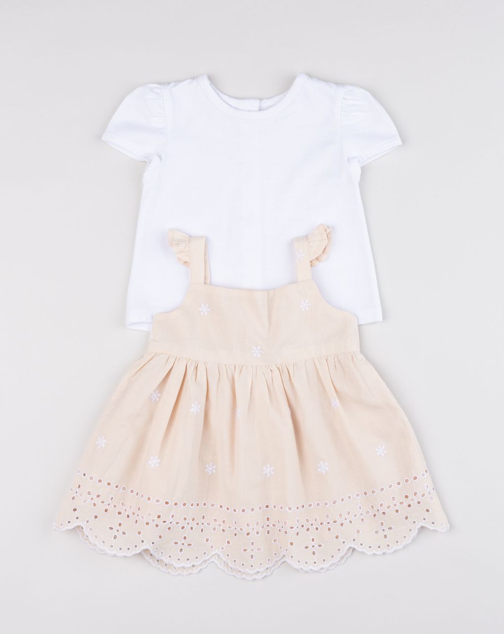 βρεφικό σετ t-shirt και φόρεμα με λουλούδια για κορίτσι - Prénatal