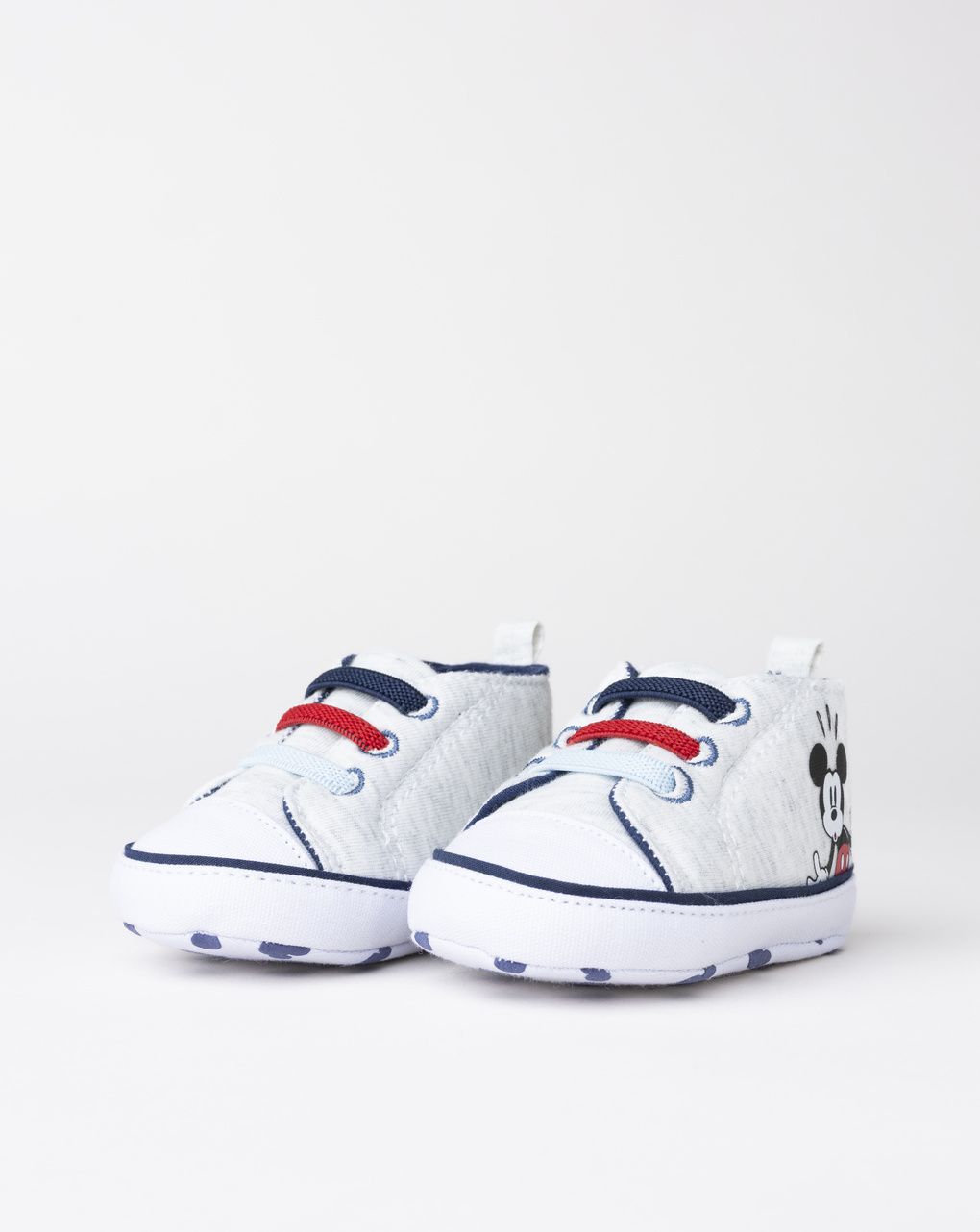 βρεφικά παπούτσια αγκαλιάς γκρι mickey για αγόρι - Prénatal