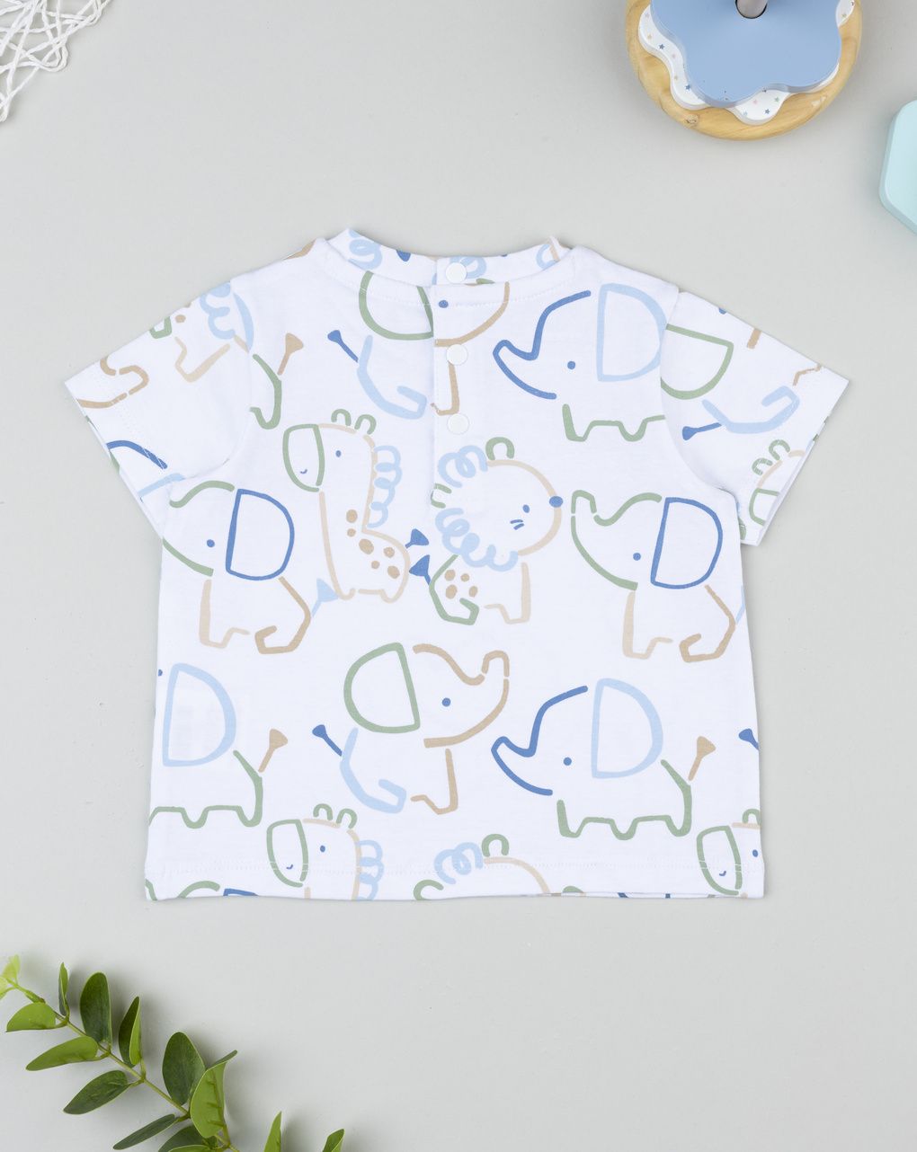 βρεφικό t-shirt λευκό savana για αγόρι - Prénatal