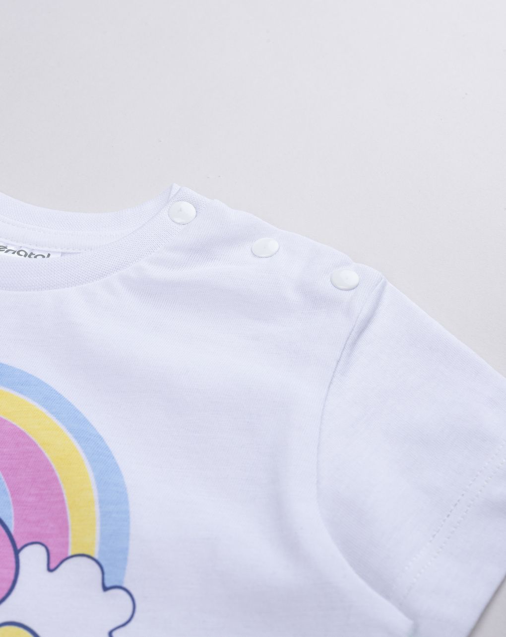 βρεφική πιτζάμα λευκή/ροζ με μονόκερο για κορίτσι - Prénatal