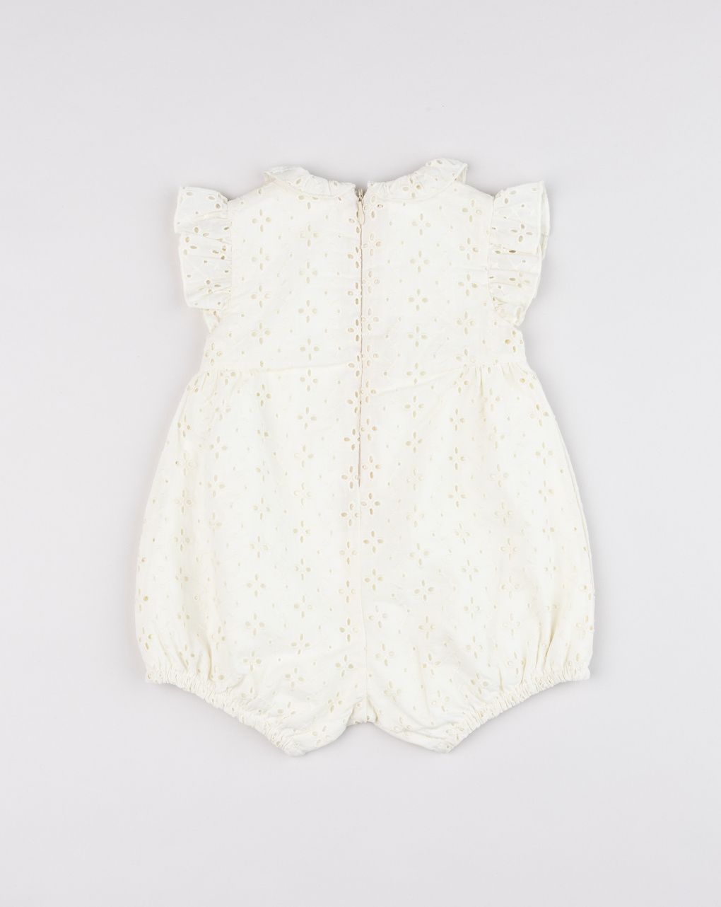 βρεφικό φορμάκι μπεζ δαντέλα sangallo για κορίτσι - Prénatal