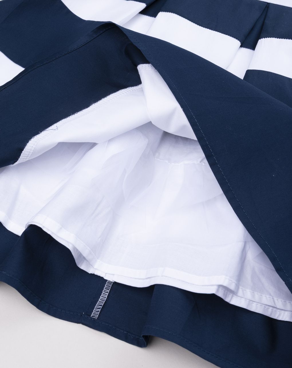 παιδικό φόρεμα ριγέ μπλε/λευκό elegant για κορίτσι - Prénatal