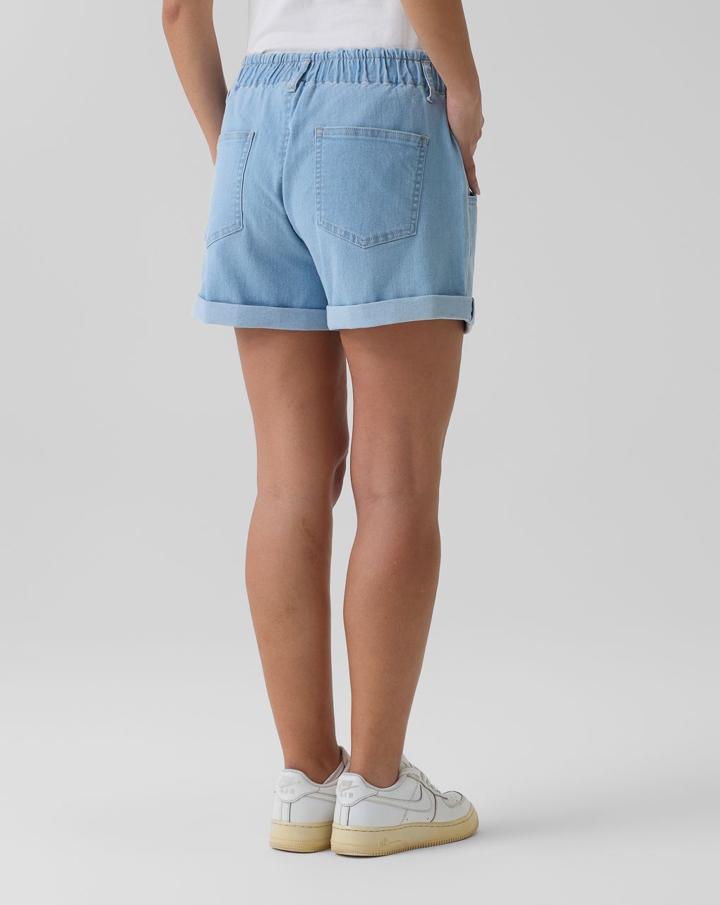 γυναικείο τζιν σορτσάκι εγκυμοσύνης μπλε ανοιχτό - Prénatal