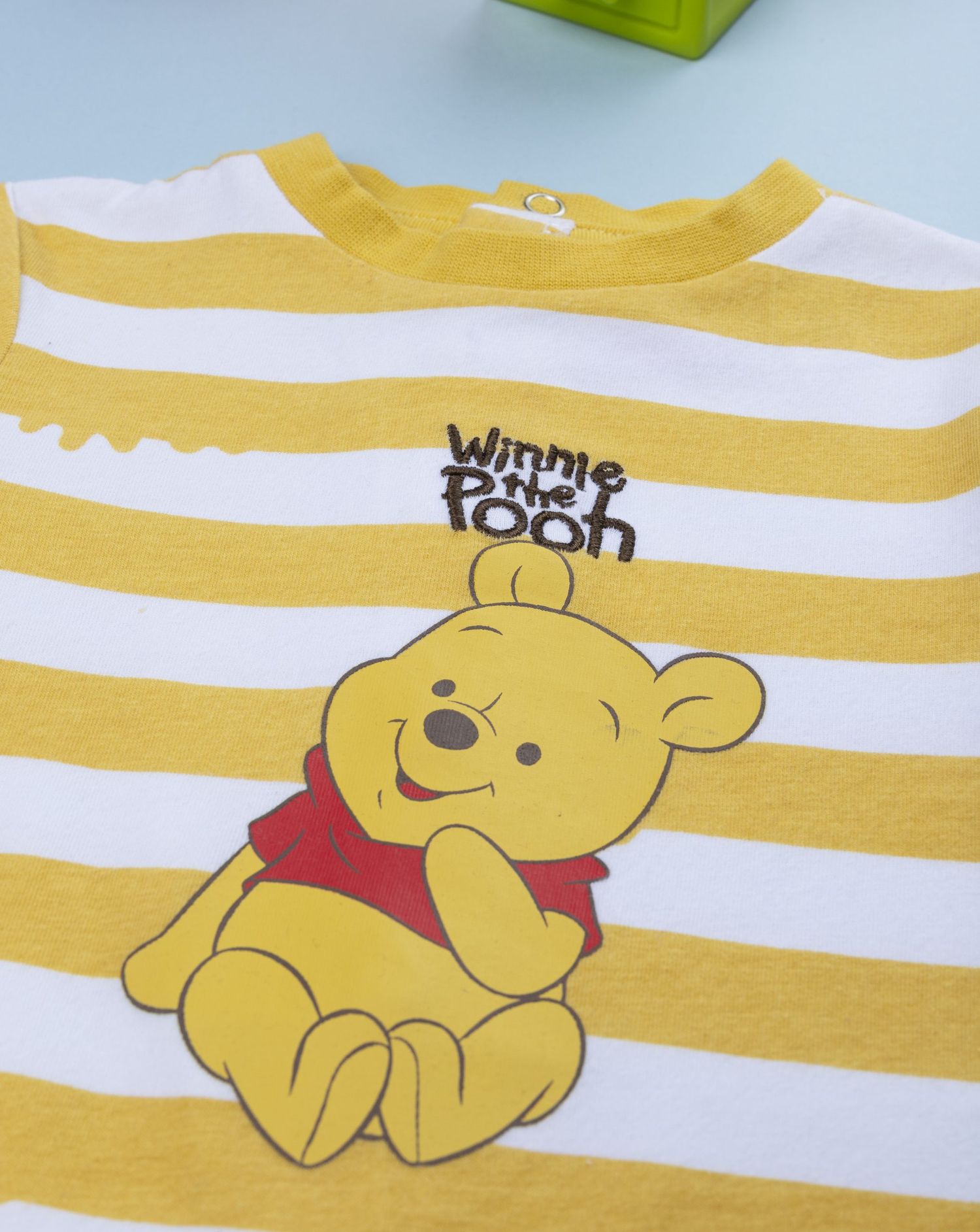 βρεφικό φορμάκι ριγέ κίτρινο/λευκό winnie για αγόρι - Prénatal