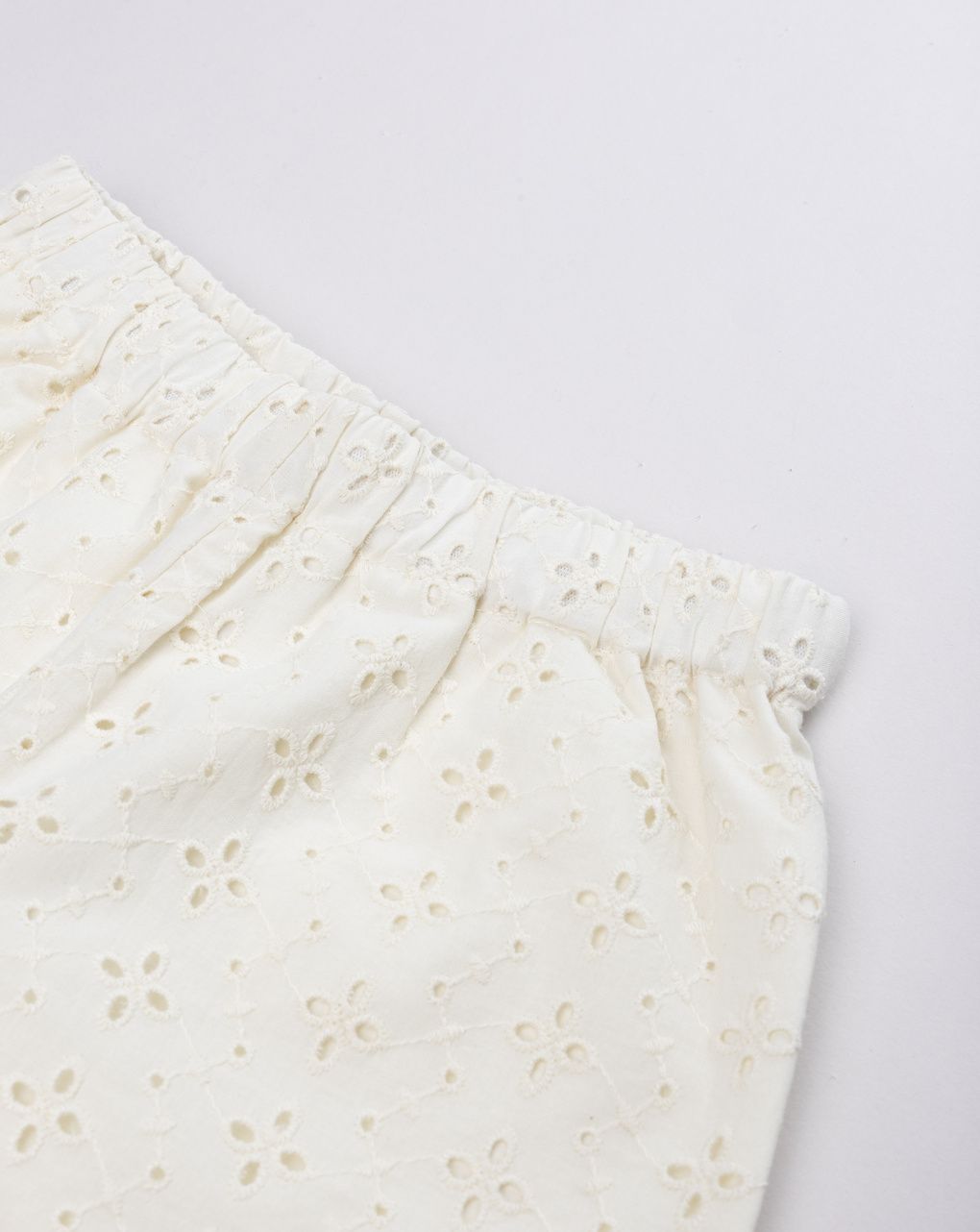 βρεφικό σορτσάκι κρεμ δαντέλα sangallo για κορίτσι - Prénatal