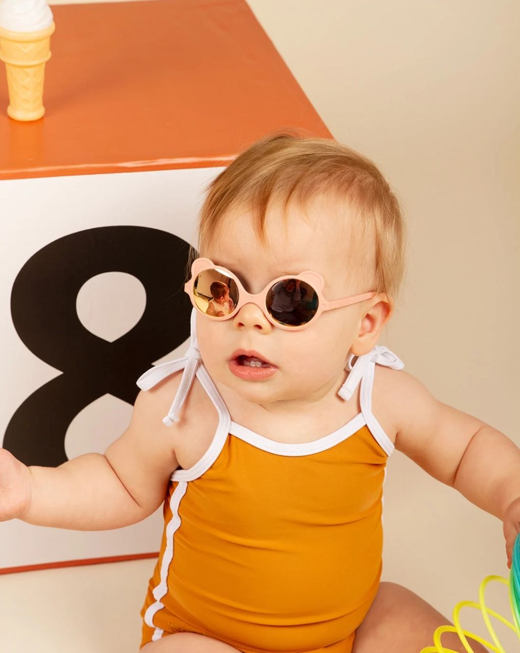 Kietla γυαλιά ηλίου ourson 0-1 ετών peach ou1sunpeachb - kietla