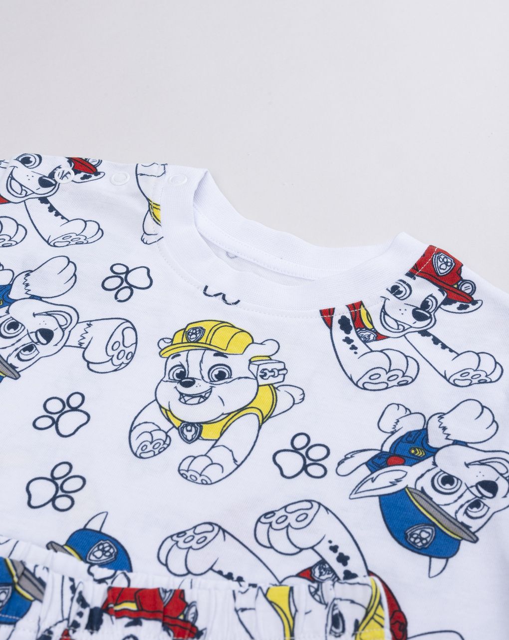 βρεφική πιτζάμα λευκή paw patrol για αγόρι - Prénatal