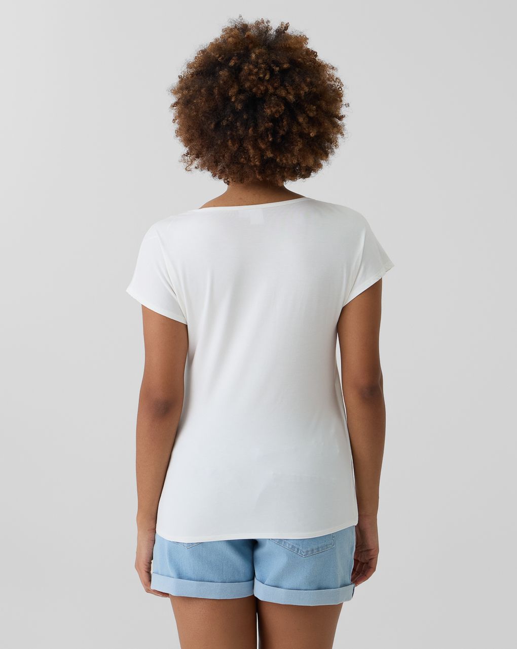 γυναικείο t-shirt εγκυμοσύνης/θηλασμού άσπρο - Prénatal