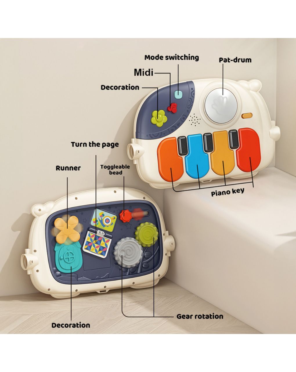 Bebe stars γυμναστήριο piano ducky 100-201 - Bebe Stars