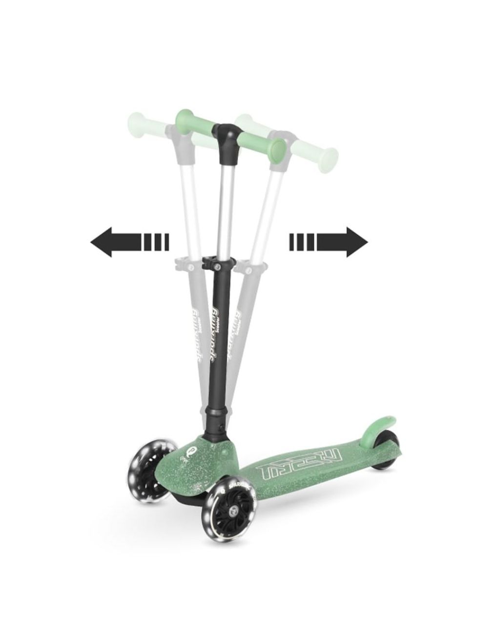 Qplay sparkling 5in1 scooter πατίνι nude pink 01-1212085-02 - QPLAY