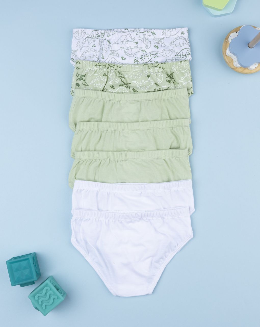 παιδικά σλιπ πακέτο x7 με δεινόσαυρους για αγόρι - Prénatal