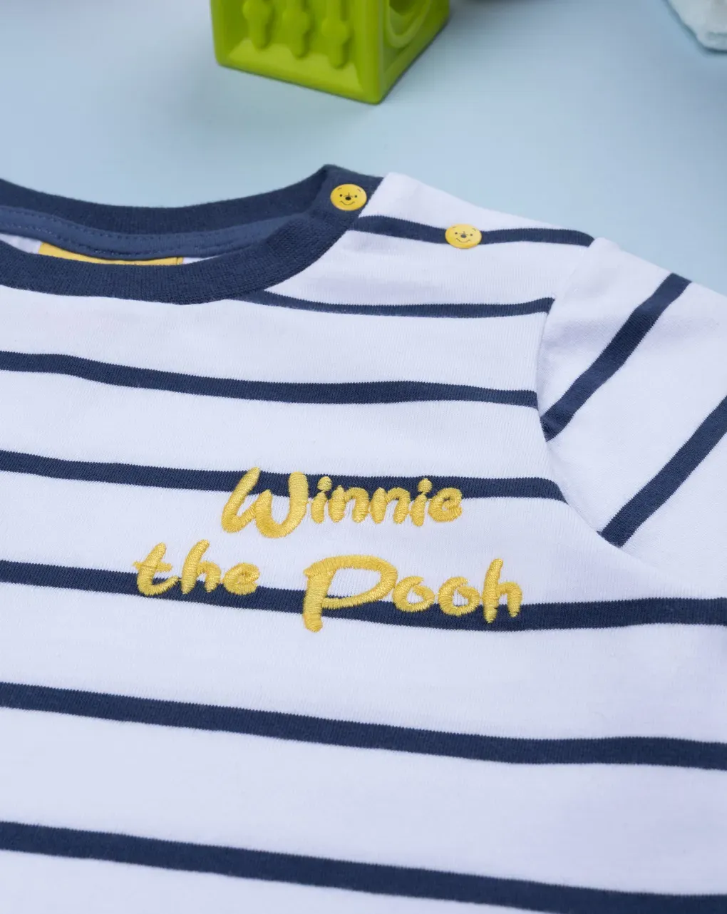βρεφικό t-shirt λευκό ριγέ winnie για αγόρι - Prénatal