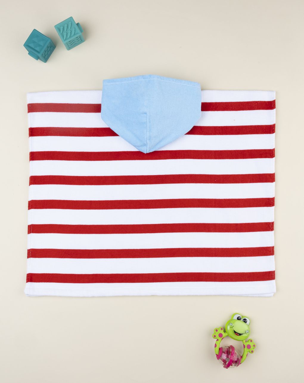 βρεφικό πόντσο θαλάσσης ριγέ με χταπόδι για αγόρι - Prénatal