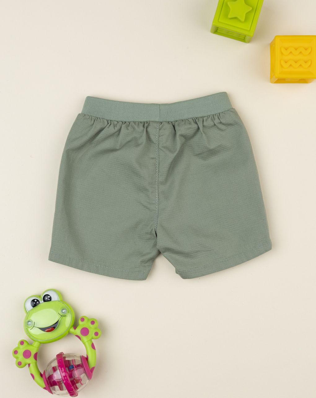 βρεφικό σορτσάκι χακί safari για αγόρι - Prénatal