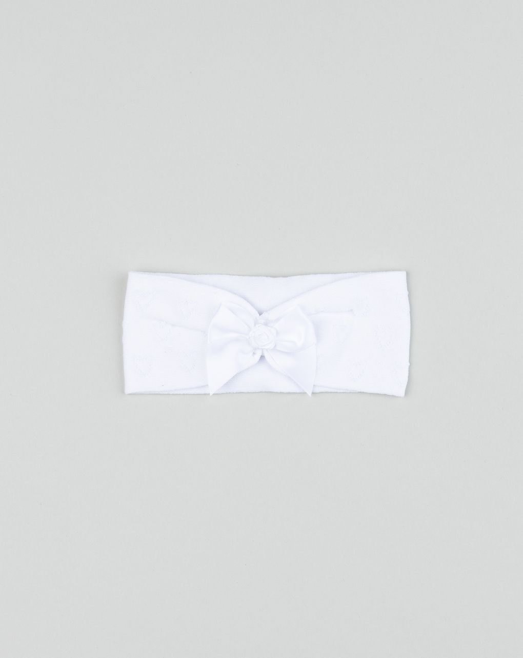 βρεφική κορδέλα μαλλιών λευκή με φιογκάκι για κορίτσι