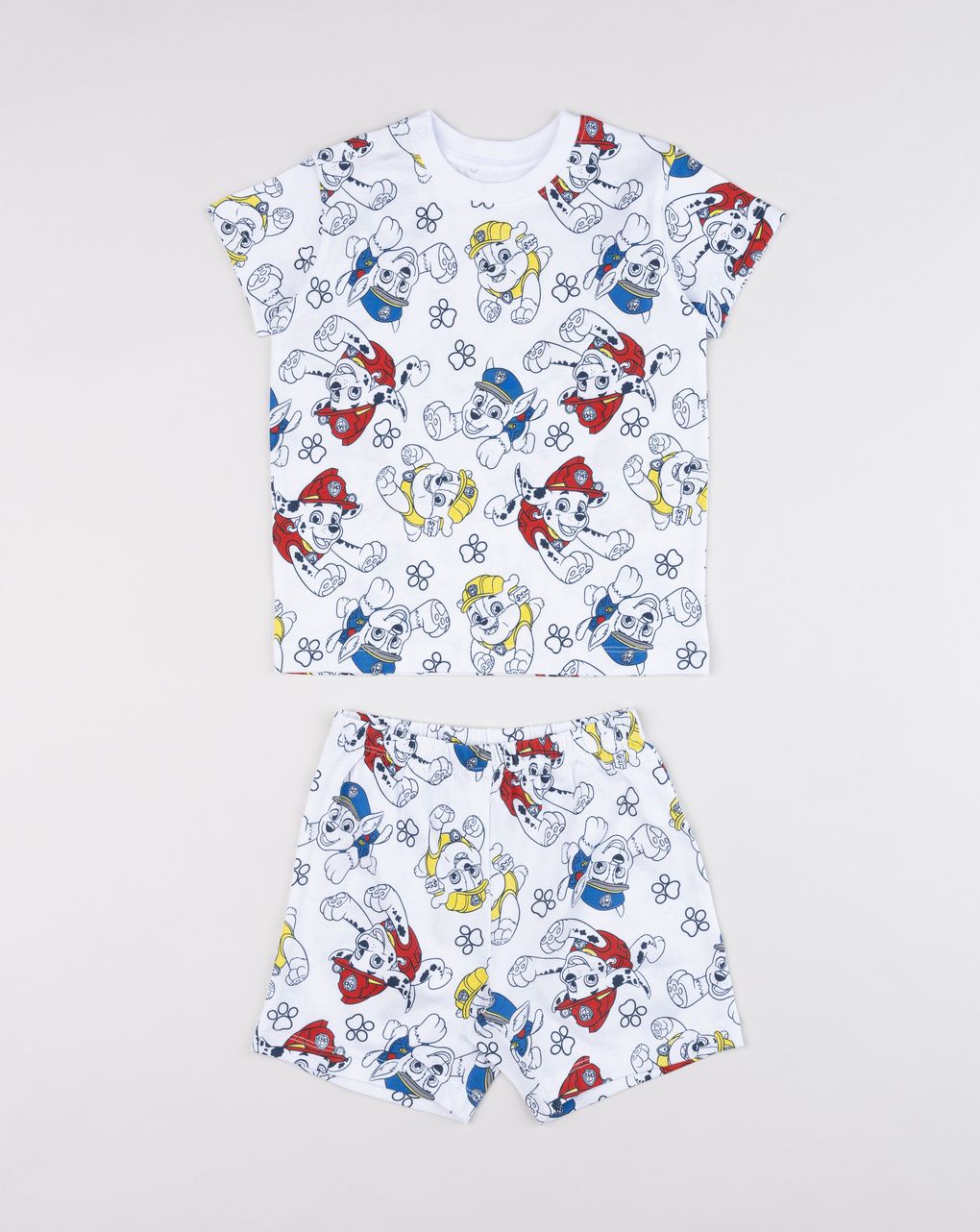 βρεφική πιτζάμα λευκή paw patrol για αγόρι