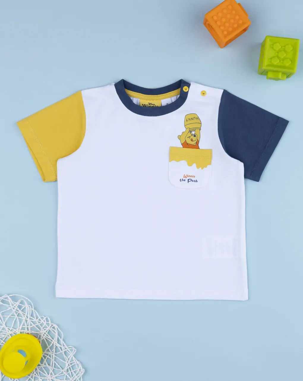 βρεφικό t-shirt λευκό winnie για αγόρι