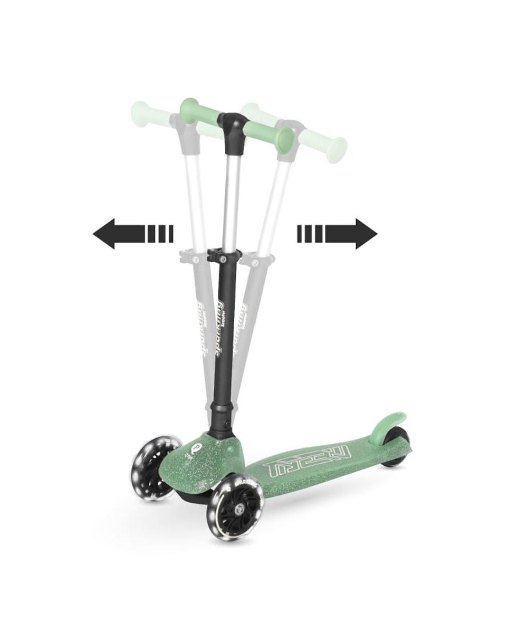 Qplay sparkling 5in1 scooter πατίνι green 01-1212085-01 - QPLAY