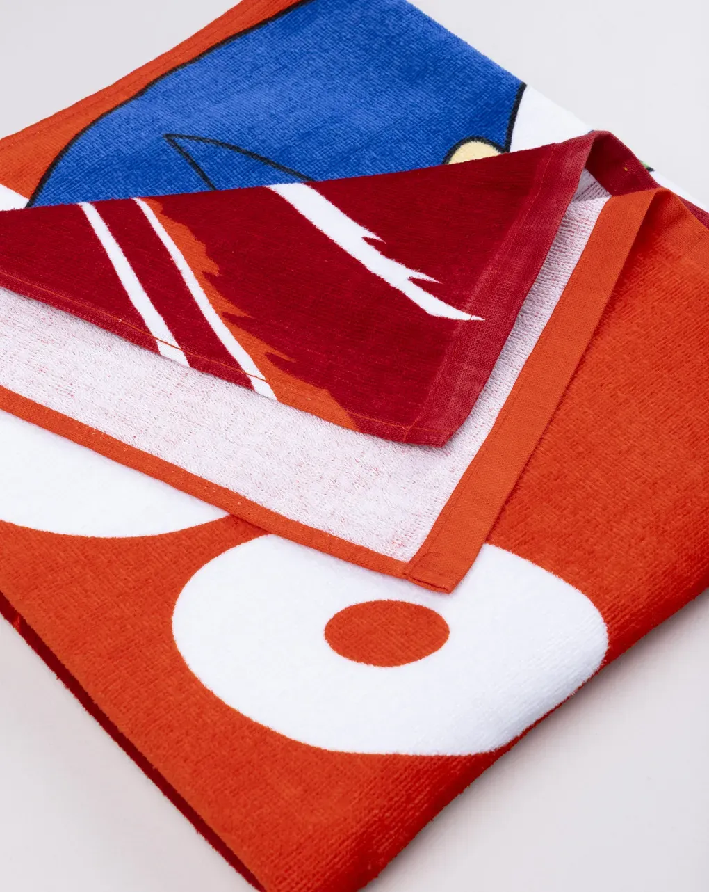 παιδική πετσέτα θαλάσσης κόκκινη sonic για αγόρι - Prénatal