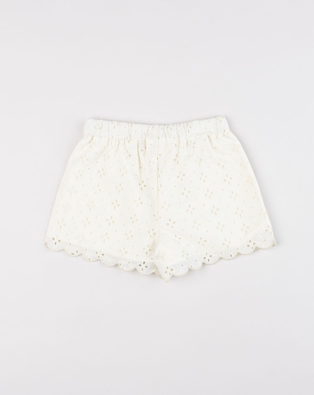 βρεφικό σορτσάκι κρεμ δαντέλα sangallo για κορίτσι - Prénatal