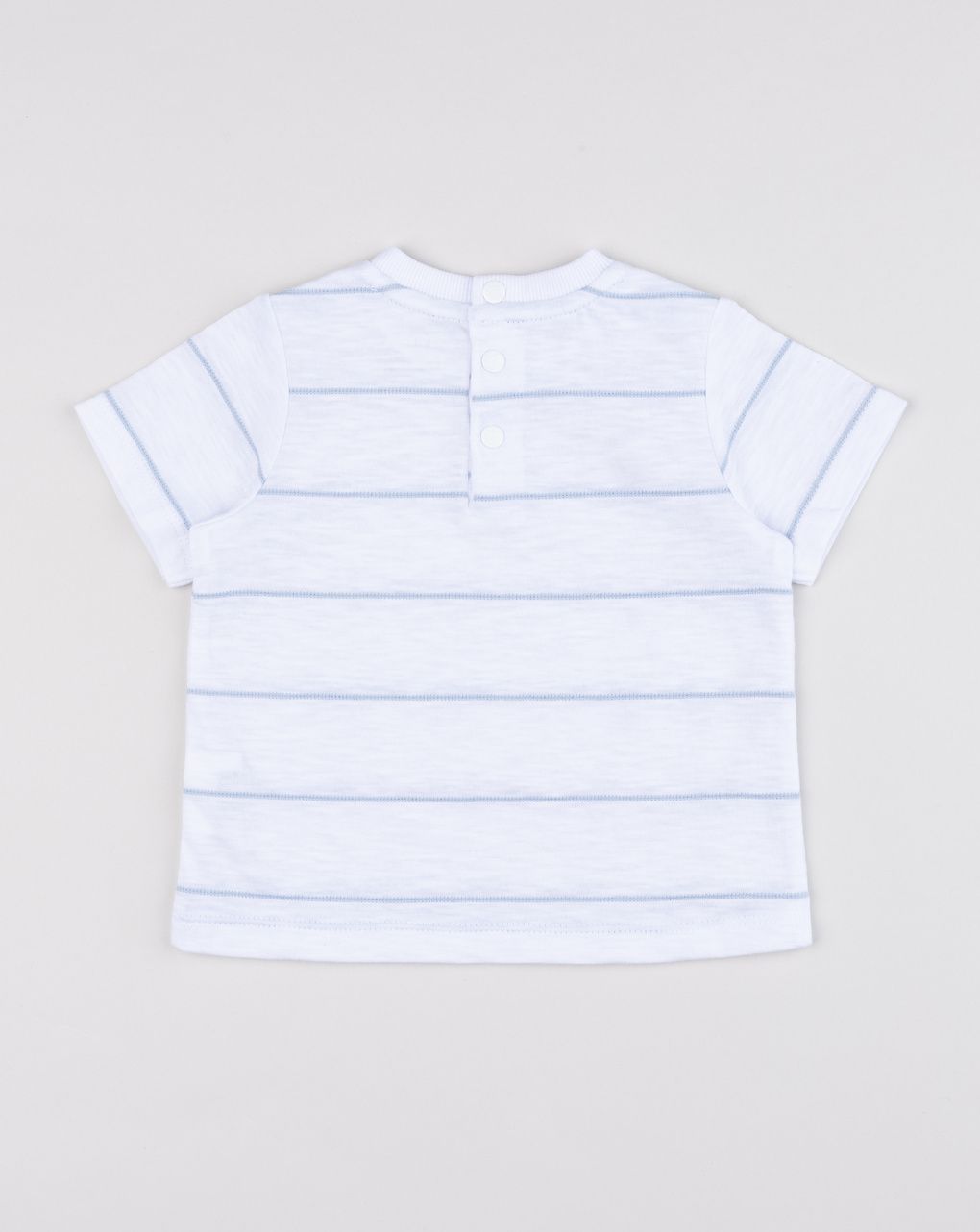 βρεφικό  t-shirt λευκό ριγέ για αγόρι - Prénatal