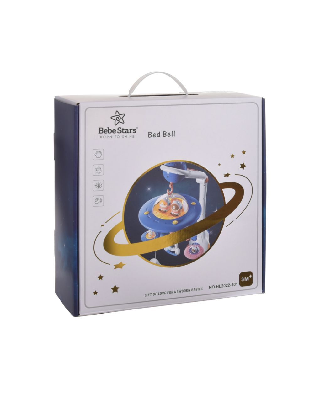 Bebe stars μουσικό κρεβατιού με προβολέα spaceship 860-120 - Bebe Stars