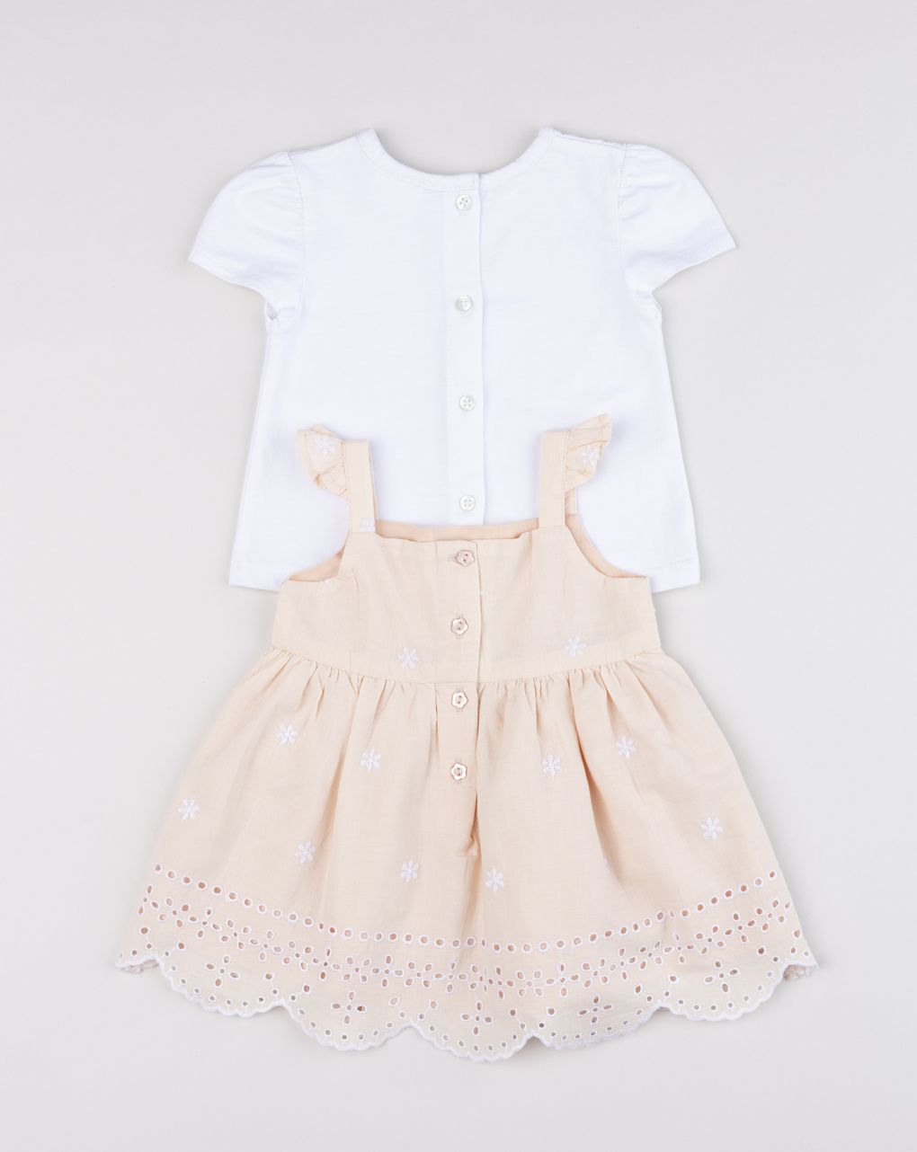βρεφικό σετ t-shirt και φόρεμα με λουλούδια για κορίτσι - Prénatal