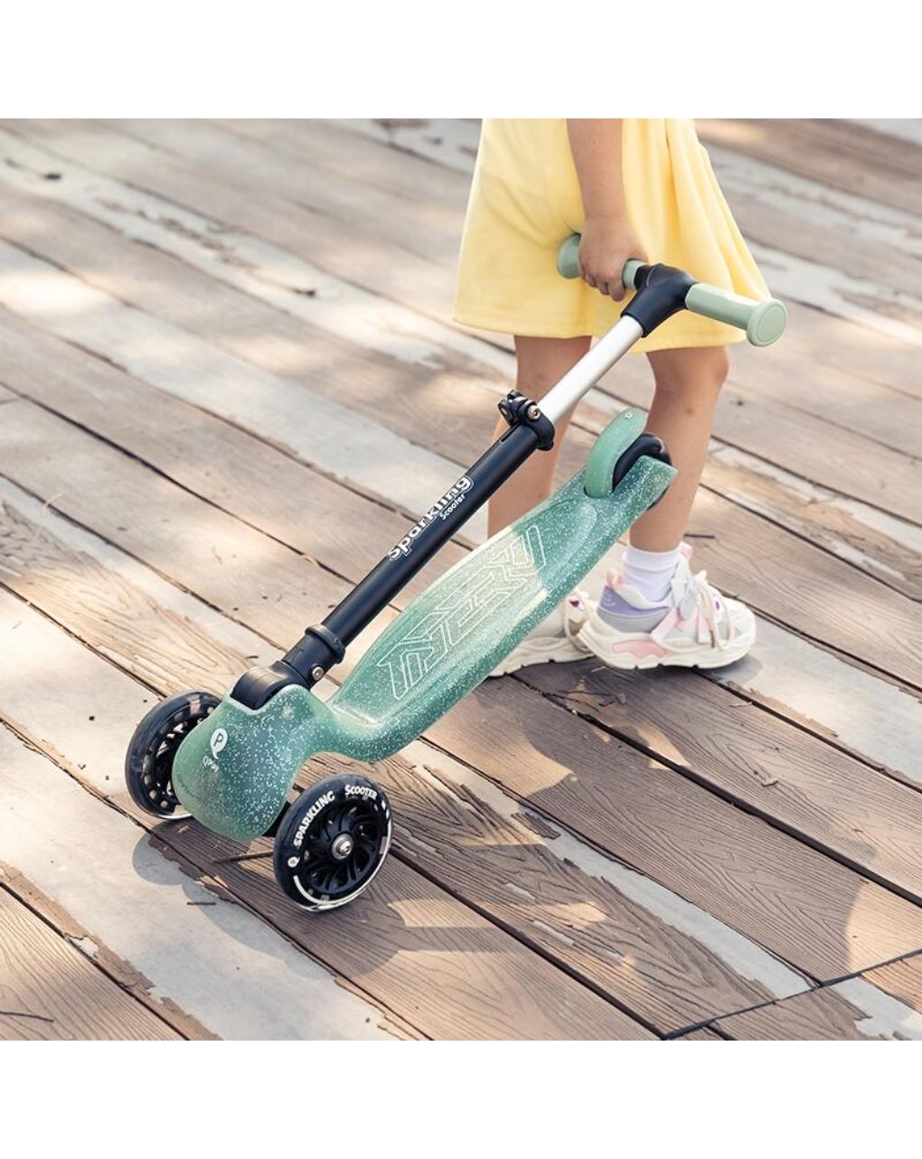 Qplay sparkling 5in1 scooter πατίνι green 01-1212085-01 - Qplay