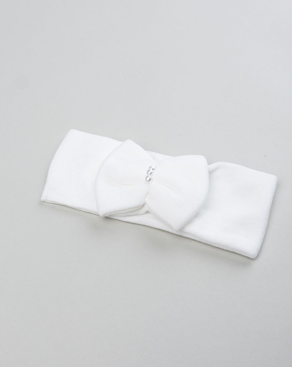 βρεφική κορδέλα μαλλιών λευκή με πέρλες για κορίτσι - Prénatal