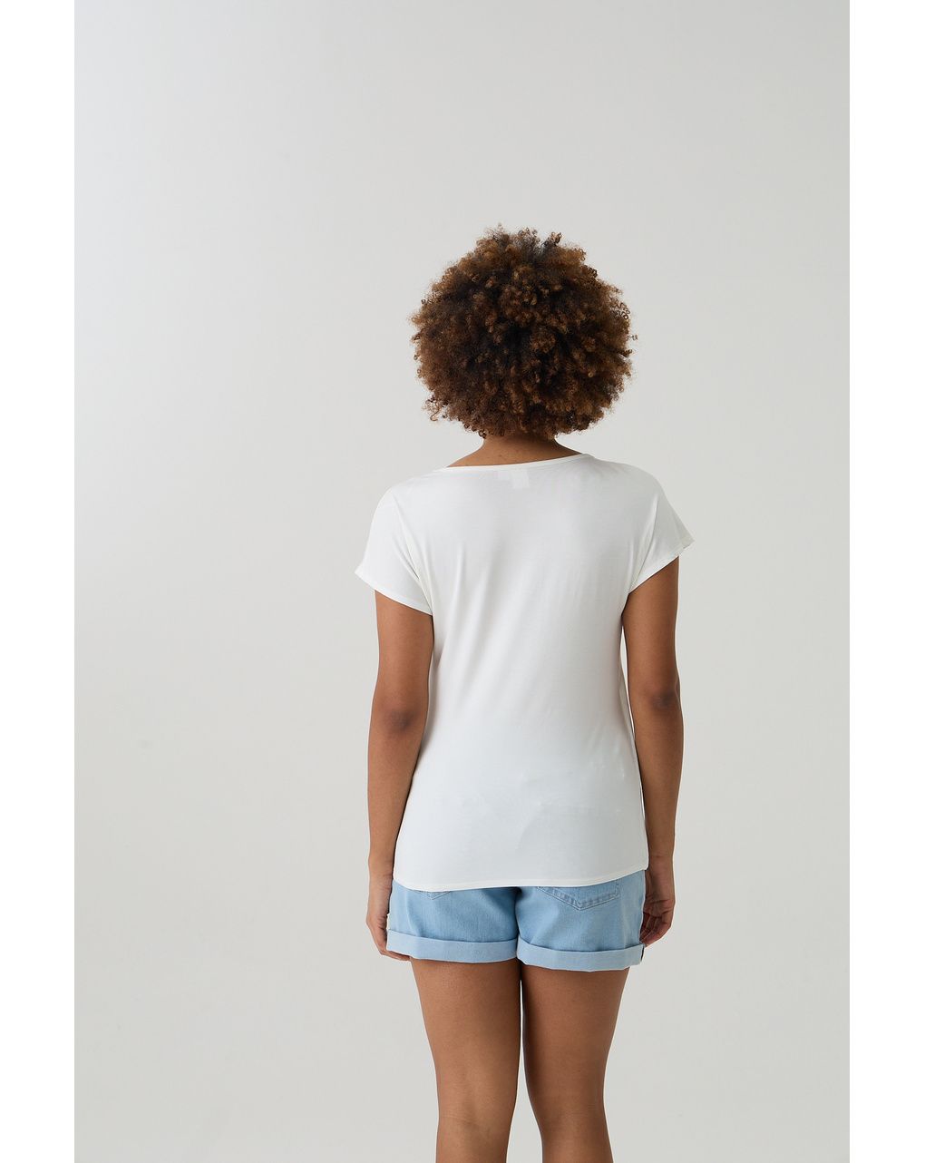 γυναικείο t-shirt εγκυμοσύνης/θηλασμού άσπρο - Prénatal