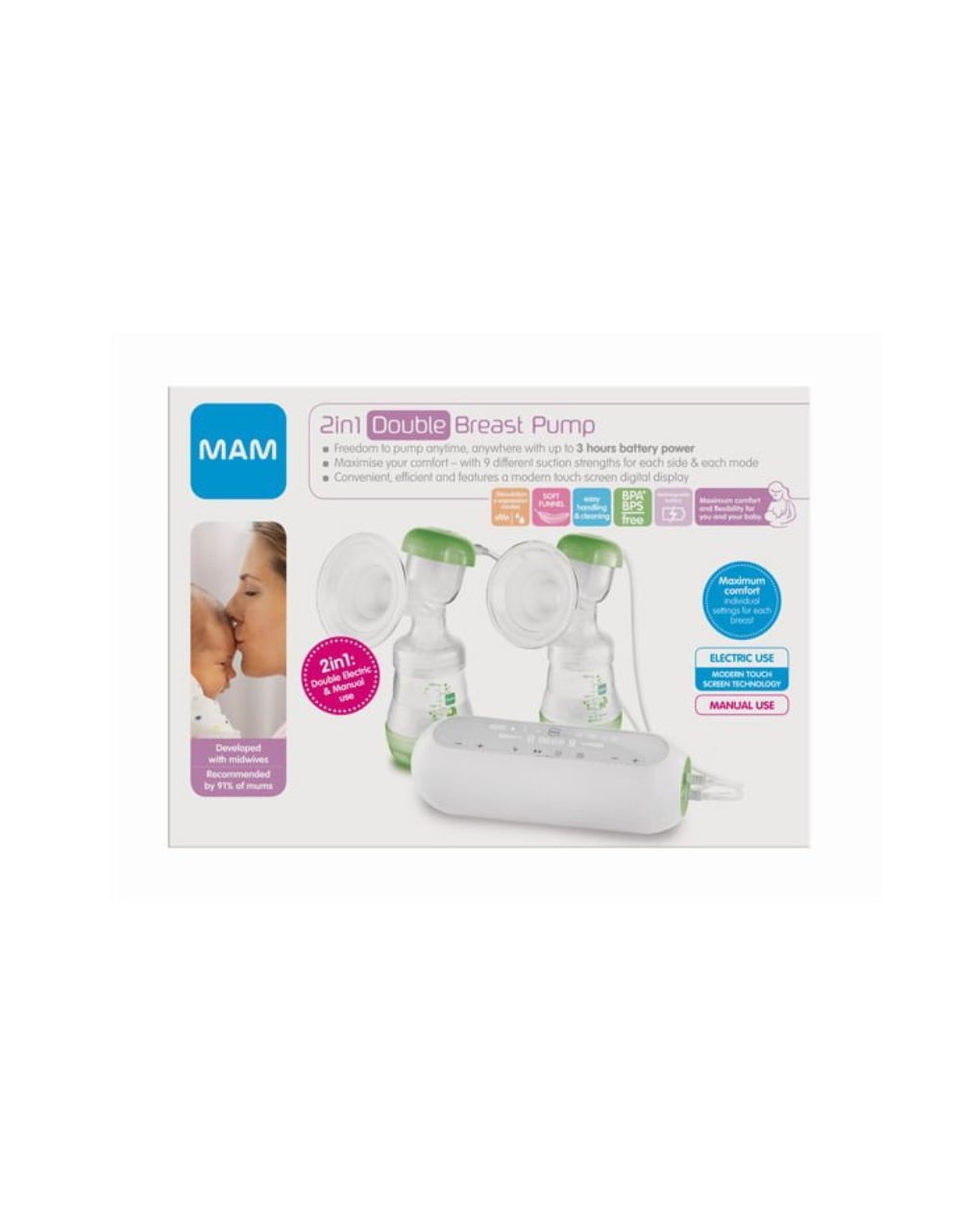 Mam διπλό ηλεκτρικό θήλαστρο 2 σε 1 440 - Mam