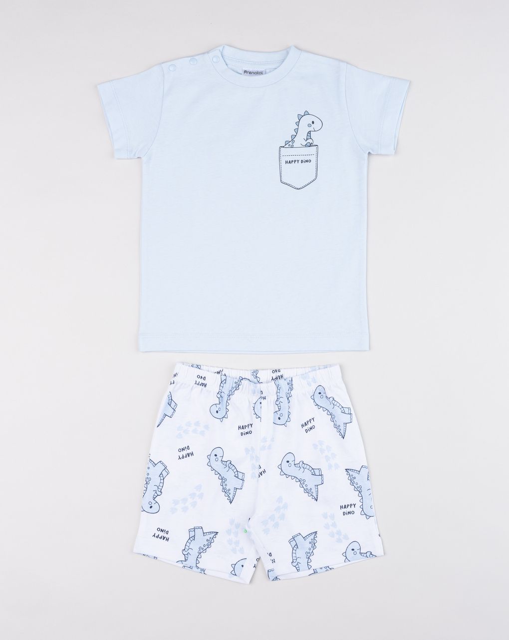 βρεφική πιτζάμα γαλάζια/λευκή dino για αγόρι