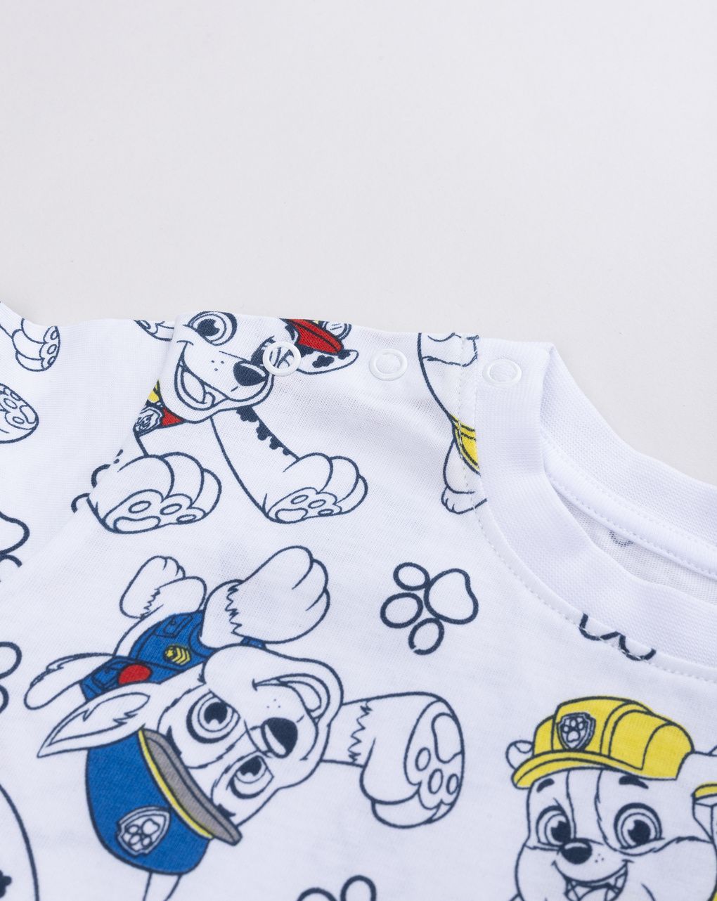 βρεφική πιτζάμα λευκή paw patrol για αγόρι - Prénatal
