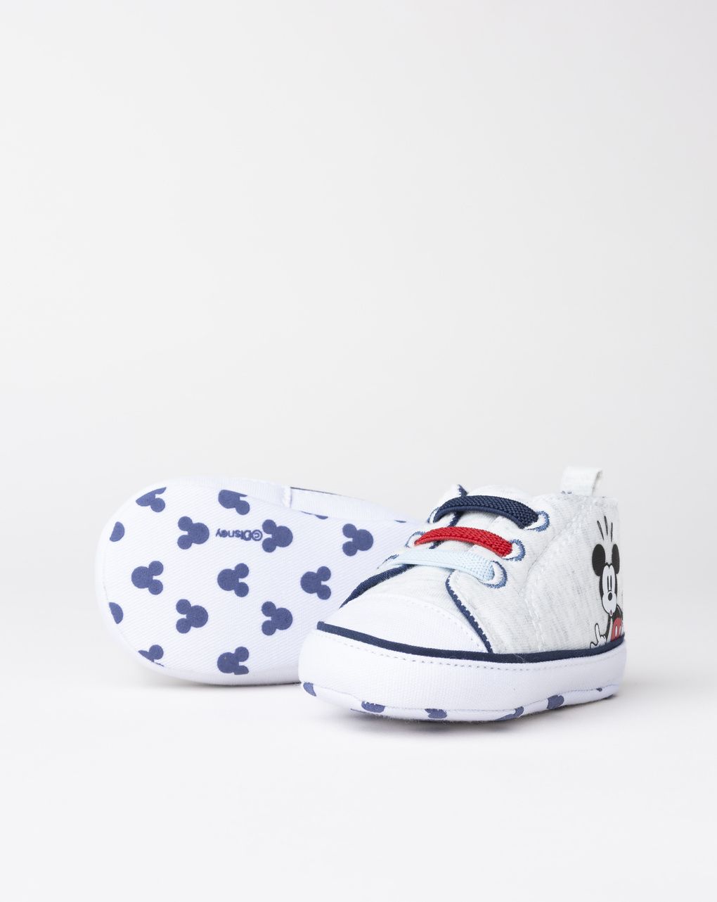 βρεφικά παπούτσια αγκαλιάς γκρι mickey για αγόρι - Prénatal