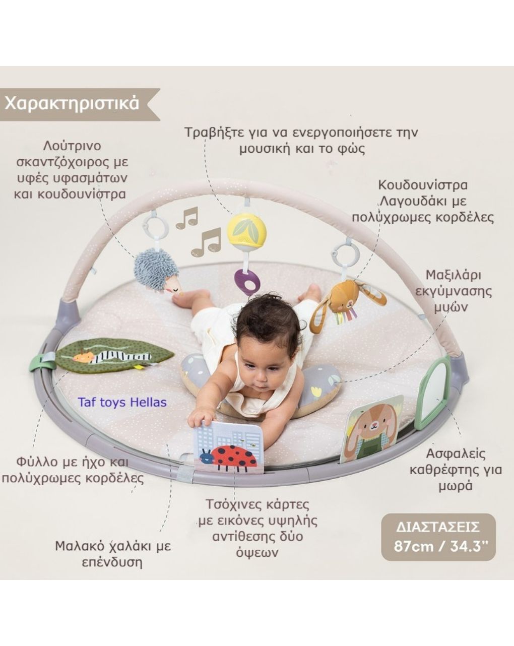 Taf-toys tummy time play gym t-13395 - Taf-toys