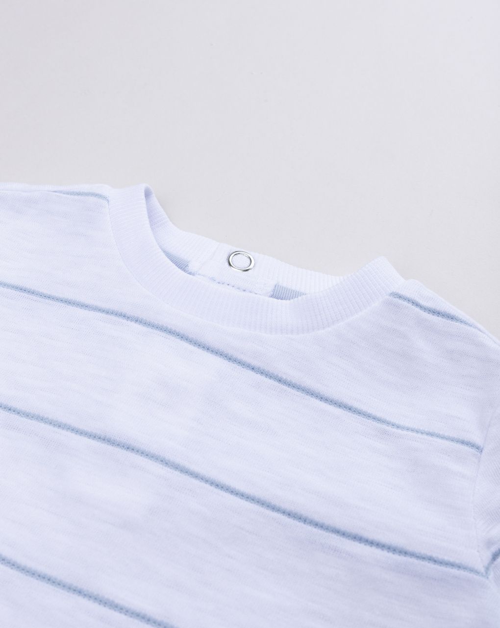 βρεφικό  t-shirt λευκό ριγέ για αγόρι - Prénatal