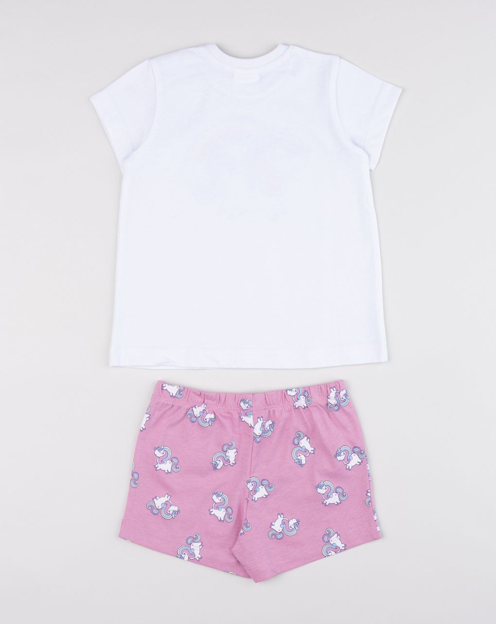 βρεφική πιτζάμα λευκή/ροζ με μονόκερο για κορίτσι - Prénatal
