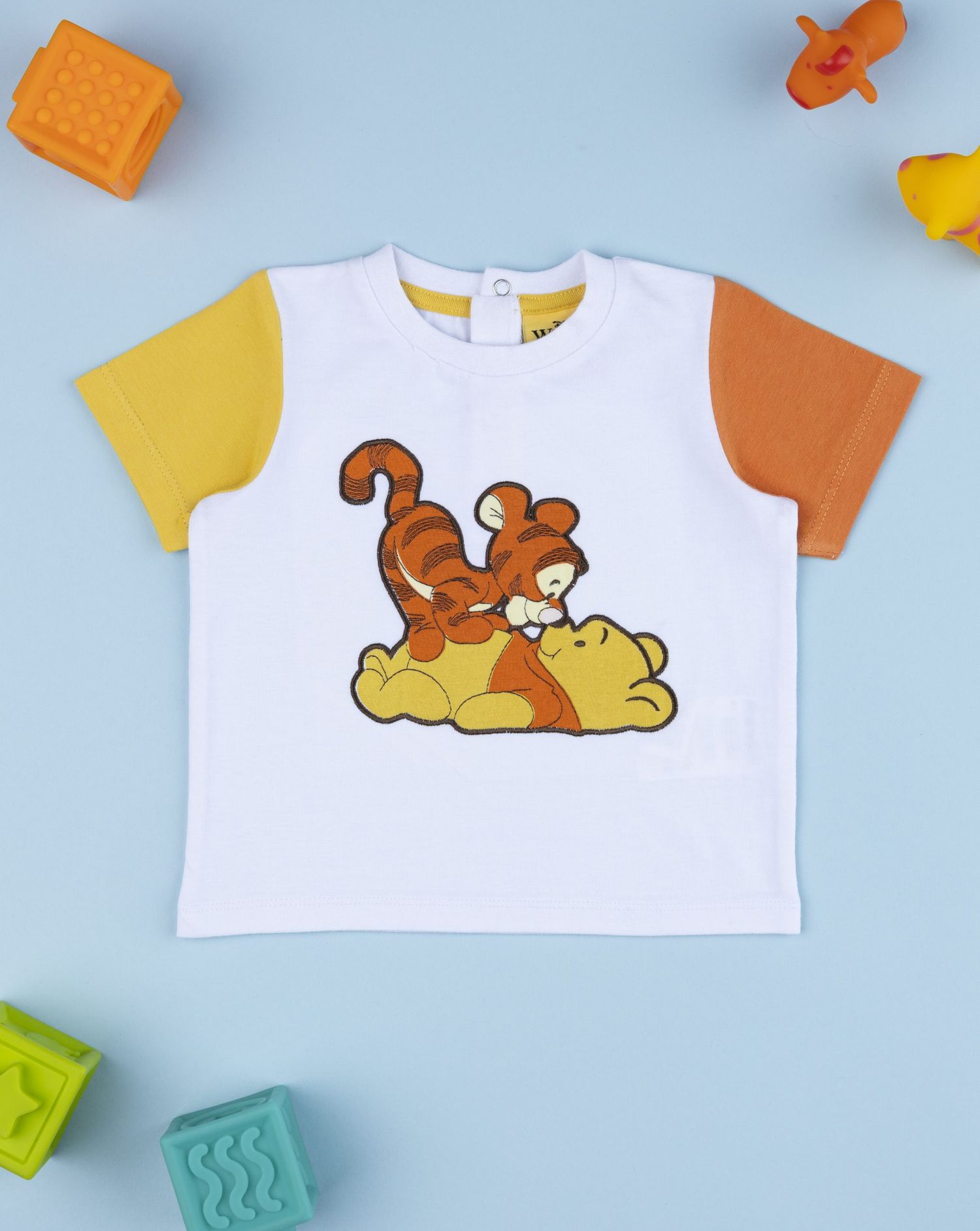 βρεφικό t-shirt λευκό winnie & tigger για αγόρι