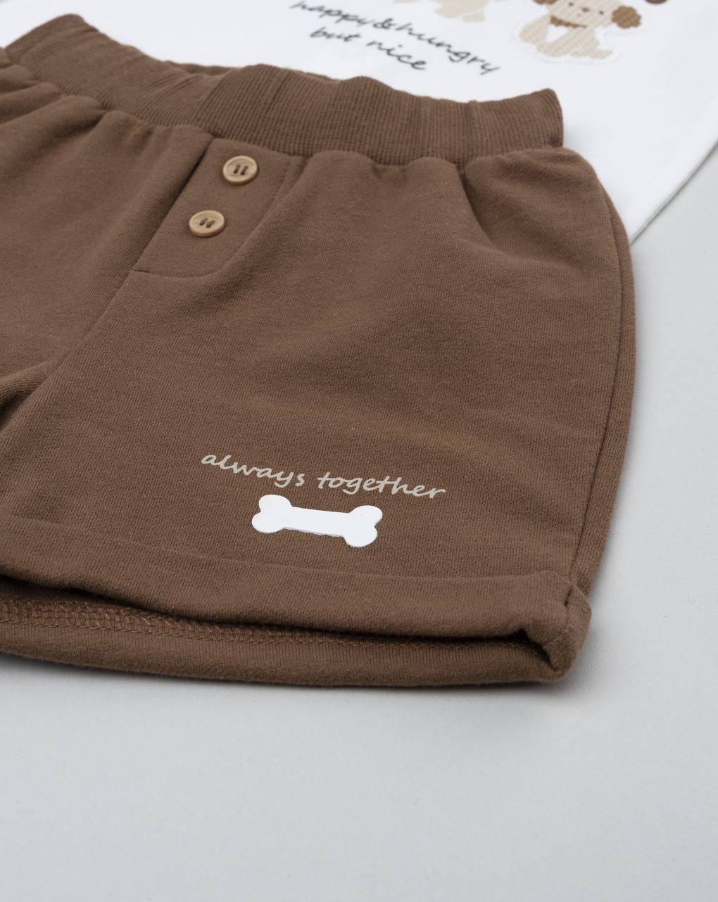 βρεφικό σετ t-shirt και σορτσάκι funny dogs για αγόρι - Prénatal